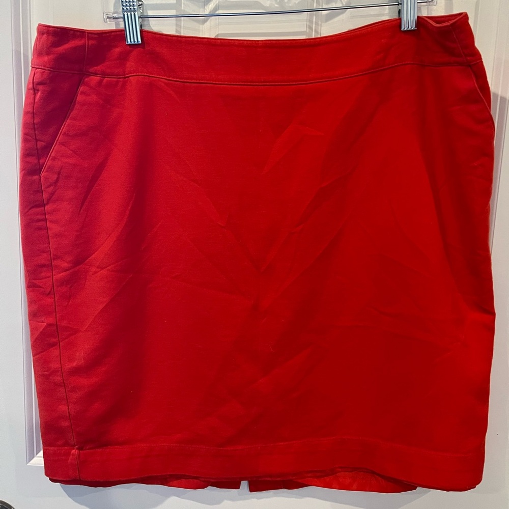 Merona Red Stretch Mini Skirt Size 16